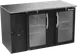 Victory VBB58HC-FG-B 58" Back Bar Refrigerator, 2 Glass Doors, 17.8 cu. ft., Black Exterior, Stainless Steel Interior, 115V 1 image