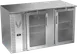Victory VBB58HC-FG-S 58" Stainless Steel Back Bar Refrigerator, 17.8 cu. ft., 2 Glass Doors, LED Lighting 1 image