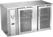 Victory VBB58HC-G-S 58" Stainless Steel Back Bar Refrigerator, 17.8 cu. ft., 2 Glass Doors, LED Lighting 1 image