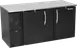 Victory VBB68HC-F-B 68" Back Bar Cooler, 21.984 cu. ft., 2 Solid Doors, Black Exterior, Stainless Steel Interior 1 image