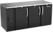 Victory VBB72HC-F-B 72" Back Bar Refrigerator, 3 Doors, 23.6 cu. ft., Black Exterior, Stainless Steel Interior 1 image