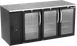 Victory VBB72HC-FG-B 72" Back Bar Refrigerator, 3 Glass Doors, 23.6 cu. ft., Black Exterior, Stainless Steel Interior 1 image