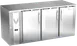 Victory VBB72HC-S 72" Stainless Steel Back Bar Refrigerator, 23.643 cu. ft., 3 Doors, LED Lighting 1 image
