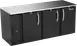 Victory VBB78HC-B 78" Back Bar Refrigerator, 3-Section, 26.1 cu. ft., Black Exterior, Stainless Steel Top 1 image