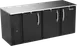 Victory VBB78HC-F-B 78" Back Bar Refrigerator, 3-Section, 26.1 cu. ft., Black Exterior, Stainless Steel Top & Interior 1 image