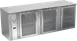 Victory VBB94HC-FG-S 94" Three-Section Back Bar Refrigerator, 32.768 cu. ft., Stainless Steel, 3 Glass Doors 1 image