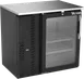 Victory VBBN36HC-FG-B 36" Back Bar Refrigerator, 8.43 cu. ft., Black Exterior, Stainless Steel Top, Glass Door 1 image