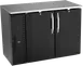 Victory VBBN48HC-B 48" Back Bar Refrigerator, 12.56 cu. ft., 2 Solid Doors, Black, Stainless Steel Top, 115V 1 image