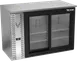 Victory VBBN48HC-F-GS-S 48" Stainless Steel Back Bar Cooler, 12.56 cu. ft., 2 Sliding Glass Doors, Electronic Control 1 image