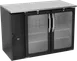 Victory VBBN48HC-FG-B 48" Back Bar Refrigerator, 12.56 cu. ft., 2 Glass Doors, Black Exterior, Stainless Steel Interior, 115V 1 image