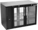 Victory VBBN48HC-G-PT-B Back Bar Cooler, 48"W×28.75"D×34"H, 12.56 cu ft, Black, Top, 4 Doors, LED 1 image
