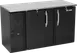 Victory VBBN58HC-F-B 58" Back Bar Refrigerator, 14.8 cu. ft., 2 Solid Doors, Black Exterior, Stainless Steel Interior, 115V 1 image