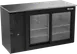 Victory VBBN58HC-F-GS-B 58" Back Bar Cooler, 14.8 cu. ft., 2 Sliding Glass Doors, Black Exterior, Stainless Steel Interior 1 image