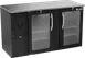 Victory VBBN58HC-FG-B 58" Back Bar Cooler, 14.8 cu. ft., 2 Glass Doors, Black Exterior, Stainless Steel Interior, 115V 1 image