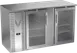 Victory VBBN58HC-FG-S 58" Stainless Steel Back Bar Cooler, 14.8 cu. ft., 2 Glass Doors, 115V 1 image