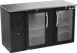 Victory VBBN58HC-G-B 58" Back Bar Refrigerator, 2 Glass Doors, 14.8 cu. ft., Black Exterior, Stainless Steel Interior, 115V 1 image