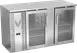 Victory VBBN58HC-G-S 58" Stainless Steel Back Bar Refrigerator, 14.8 cu. ft., 2 Glass Doors, LED Lighting 1 image