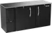 Victory VBBN68HC-F-B 68" Back Bar Refrigerator, 18.24 cu. ft., 2 Solid Doors, Black Exterior, Stainless Steel Interior 1 image