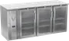 Victory VBBN72HC-FG-S 72" 3-Door Back Bar Refrigerator, 19.618 cu. ft., Stainless Steel, 3 Self-Closing Glass Doors, LED Lighting 1 image