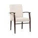 G & A 2853 Mila Banquet Arm Chair, Stackable 3 High, Upholstered Back & Seat, Welded 12 Gauge Aluminum 1 image
