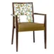 G & A 2854 Auburn Banquet Arm Chair, Stacks 5 High, Upholstered Back & Seat, 12 Gauge Aluminum 1 image