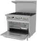Asber AER 6 36 C EM Gas 36" Restaurant Range 1 image