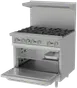 Asber AER 6 36 EM Gas 36" Restaurant Range 1 image