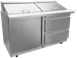 Asber APTM 60 24 D2 P 60" Mega Top Sandwich and Salad Prep Table w/ 2 Drawers & 1 Door, 24 Pans 1 image