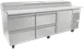 Asber APTP93 93" 3-Section Refrigerated Pizza Prep Table w/ 1 Door, 4 Drawers, 12 Pans 1 image