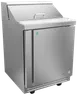Asber APTS 27 8 P 27" 1-Door Sandwich and Salad Prep Table, 8 Pans, Stainless Steel 1 image