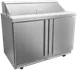 Asber APTS 48 12 P 48" 2-Door Sandwich and Salad Prep Table, 12 Pans, Stainless Steel 1 image