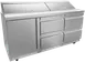 Asber APTS 72 18 D4 P 72" 4-Drawer & 1-Door Sandwich and Salad Prep Table, 18 Pans, Stainless Steel 1 image