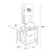 Concasse SIE360AIHER5HP3P (Model 360) 142" Meat Cutting Band Saw, 5 hp, 3-Ph 4 image