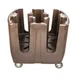 Concasse MCEQPPL60 Dish Dolly Cart, 36-1/2W x 28-1/2D x 32-1/2H, Coffee Beige Plastic 1 image