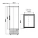 Valpro VP1F-23M 26" 1 Glass Door Freezer Merchandiser in White, 23 cu. ft., 2/5 hp 2 image