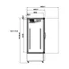 Valpro VP1R-23M 26" 1-Section Merchandiser Refrigerator w/ Swing Glass Door, 23 cu. ft. 3 image