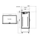Valpro VP2F-48M 54" 2 Glass Door Freezer Merchandiser in White, 48 cu. ft. 3 image