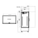 Valpro VP2R-48M 54" 2-Section Merchandiser Refrigerator w/ Swing Glass Door, 48 cu. ft. 3 image