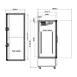 Valpro VP3R-72M 81" 3-Section Merchandiser Refrigerator w/ Swing Glass Door, 72 cu. ft. 3 image
