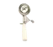 American Metalcraft NSPDS10 Thumb Disher #10, 2‑3 oz, Steel with Ivory Plastic Handle, NSF Approved 1 image