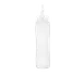Carlisle 01377 Araven Squeeze Bottle, 17 oz Polyethylene, Clear/White Cap, 1Tip, Std HACCP Compliant 1 image