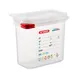 Carlisle 03022 - 1.6 Qt PP Container with Lid, 6-15/96" x 4-1/4" x 6", BPA Free, NSF Certified 1 image