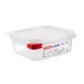 Carlisle 03023 - 1.2 Qt Container, 6-15/16" x 6-3/8" x 2-1/2", Colorclip Lid, NSF, Dishwasher Safe 1 image