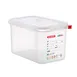 Carlisle 03028 Araven 4.5 Qt Box, 10-7/16" x 6-3/8" x 6", PP Clear, Lid, NSF/HACCP, -40°F to 203°F 1 image