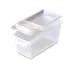 Carlisle 09308 Food Storage Container, 3‑Gal Clear PP, 18‑7/8" x 9‑1/8" x 8‑7/8", Front Handle & Lid 1 image