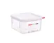 Carlisle 11851 - 2.1 Qt Clear PP Container with Airtight Lid, 7-1/8" W x 7-1/8" D x 3-3/8" H, BPA Free 1 image