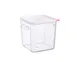 Carlisle 31854 Square Storage Container 8.4 Qt 8-7/8" W x 8-7/8" D x 9-1/8" H Clear PP Lid 1 image