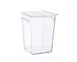 Carlisle 31857 - 23 Qt Square Container with Lid, Clear PP, 11-1/4" W x 11-1/4" D x 15-3/4" H 1 image
