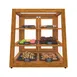 Koolmore KM-BDW-21SLL 18.2"W x 14.4-18.4"D x 17.6"H Slanted Bakery Display Case, 3 Shelves 1 image