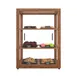 Koolmore KM-BDW-25D Bakery Display Case, 18.2"W x 14.2"D x 24"H, 3.5 cuft, 3 shelves, wood finish 1 image